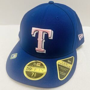 New Era Royal Blue Hat with Pink Logo